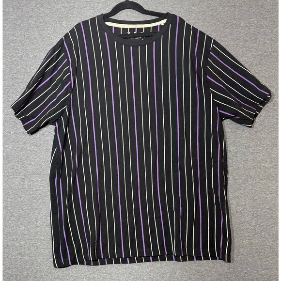 Denim & Flower Ricky Singh | Women's Striped Short Sleeve Shirt | XL - Picture 1 of 3